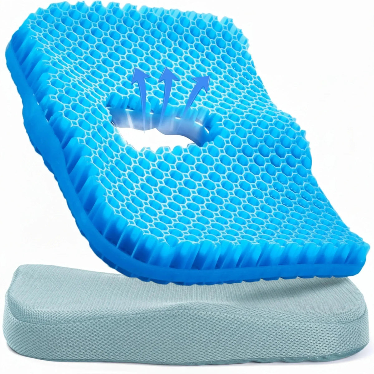 Restova Honeycomb Gel Seat Cushion – Orthopedic Silicone Cushion for Office Chair & Tailbone Pain Relief