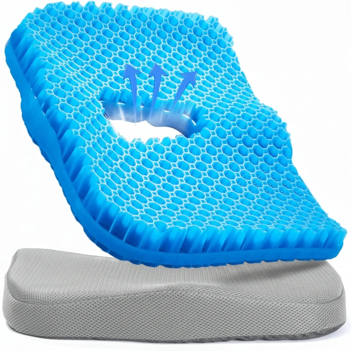 Restova Honeycomb Gel Seat Cushion – Orthopedic Silicone Cushion for Office Chair & Tailbone Pain Relief