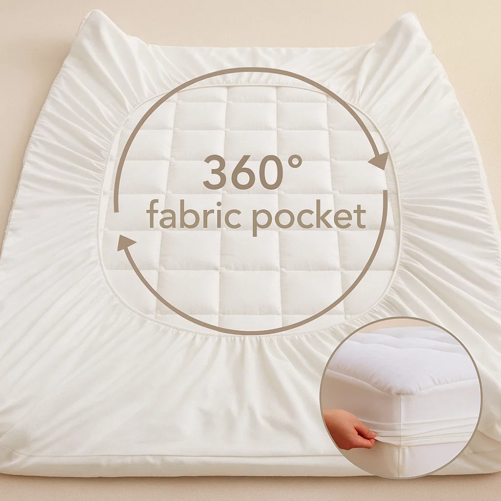 Restova Cooling Mattress Topper – Plush Breathable Mattress Pad for Back Pain Relief & Hot Sleepers