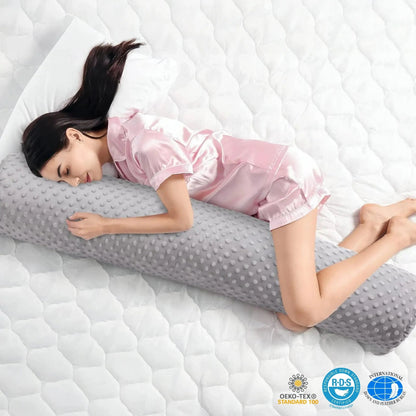 Restova Full Body Pillow for Side Sleepers – Long Pregnancy & Back Support Pillow for Adults