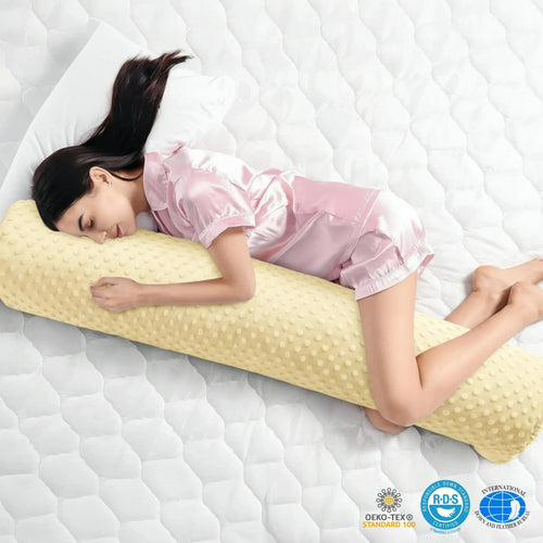 Restova Full Body Pillow for Side Sleepers – Long Pregnancy & Back Support Pillow for Adults