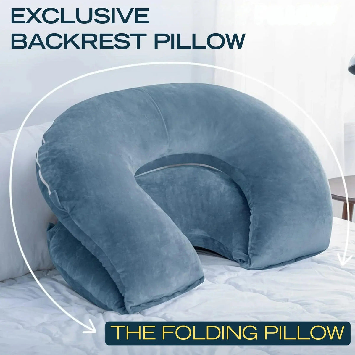 Restova Reading Pillow for Bed with Back Support – Large Plush Lounge Cushion for Sitting Up in Bed