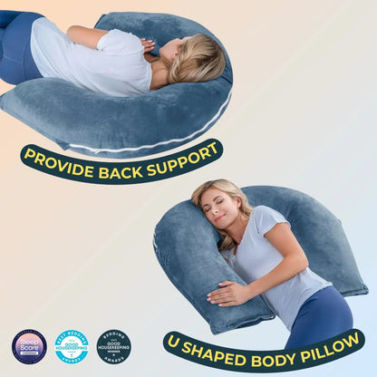 Restova Reading Pillow for Bed with Back Support – Large Plush Lounge Cushion for Sitting Up in Bed