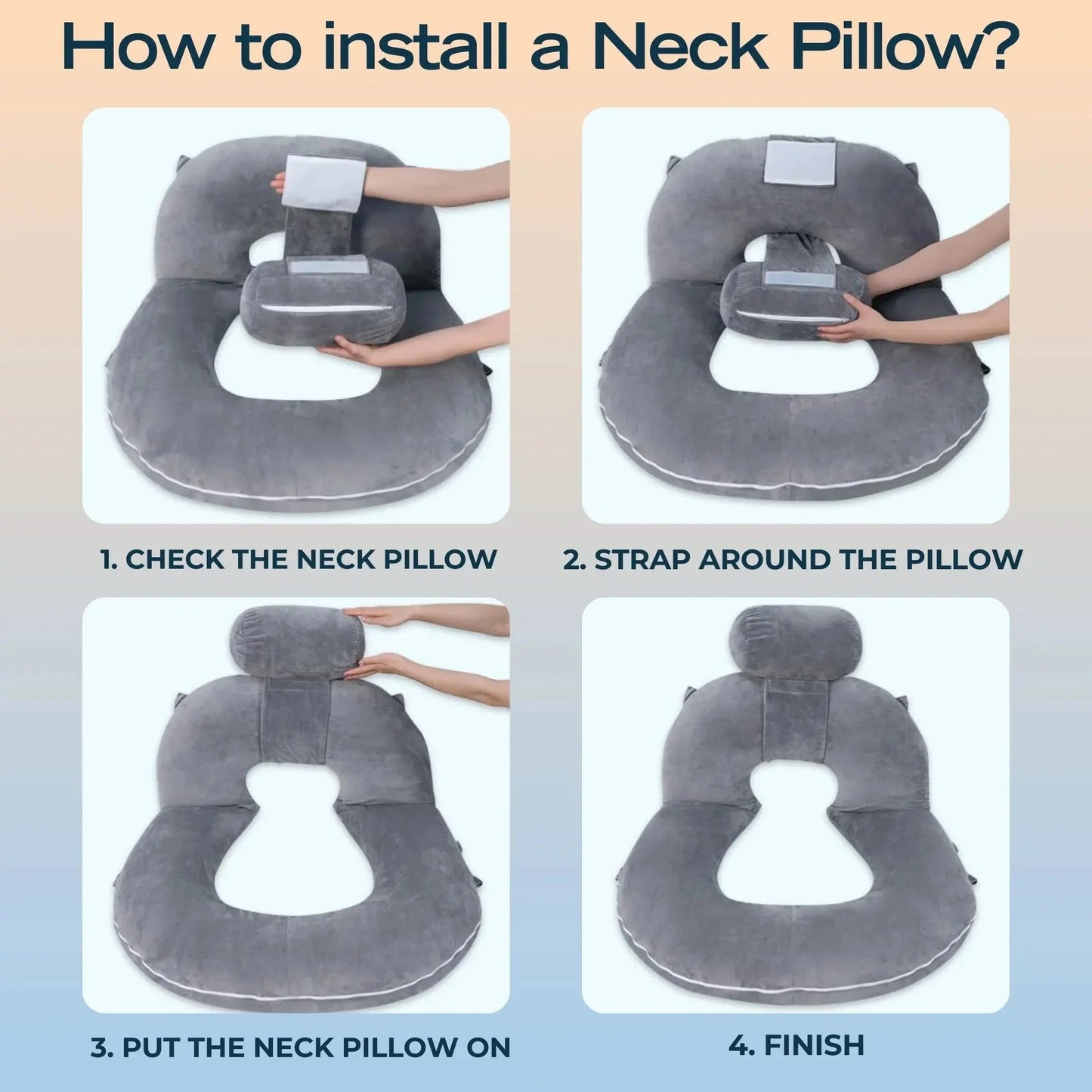 Restova Reading Pillow for Bed with Back Support – Large Plush Lounge Cushion for Sitting Up in Bed