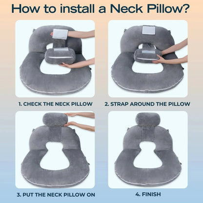 Restova Reading Pillow for Bed with Back Support – Large Plush Lounge Cushion for Sitting Up in Bed