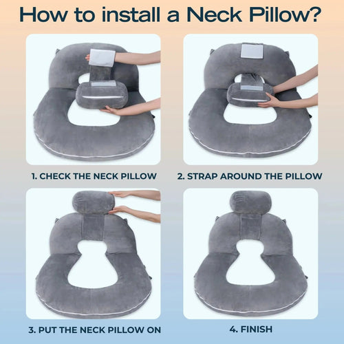 Restova Reading Pillow for Bed with Back Support – Large Plush Lounge Cushion for Sitting Up in Bed