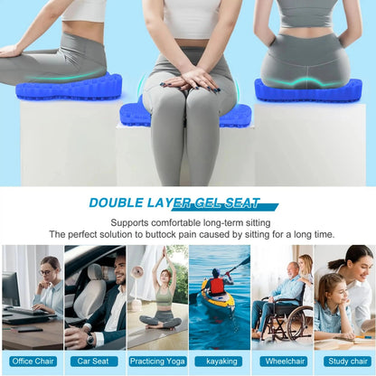 Restova Honeycomb Gel Seat Cushion – Orthopedic Silicone Cushion for Office Chair & Tailbone Pain Relief