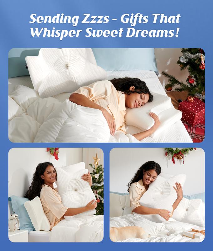 Restova Memory Foam Neck Pillow – Orthopedic Cervical Pillow for Neck Pain & Better Sleep Support