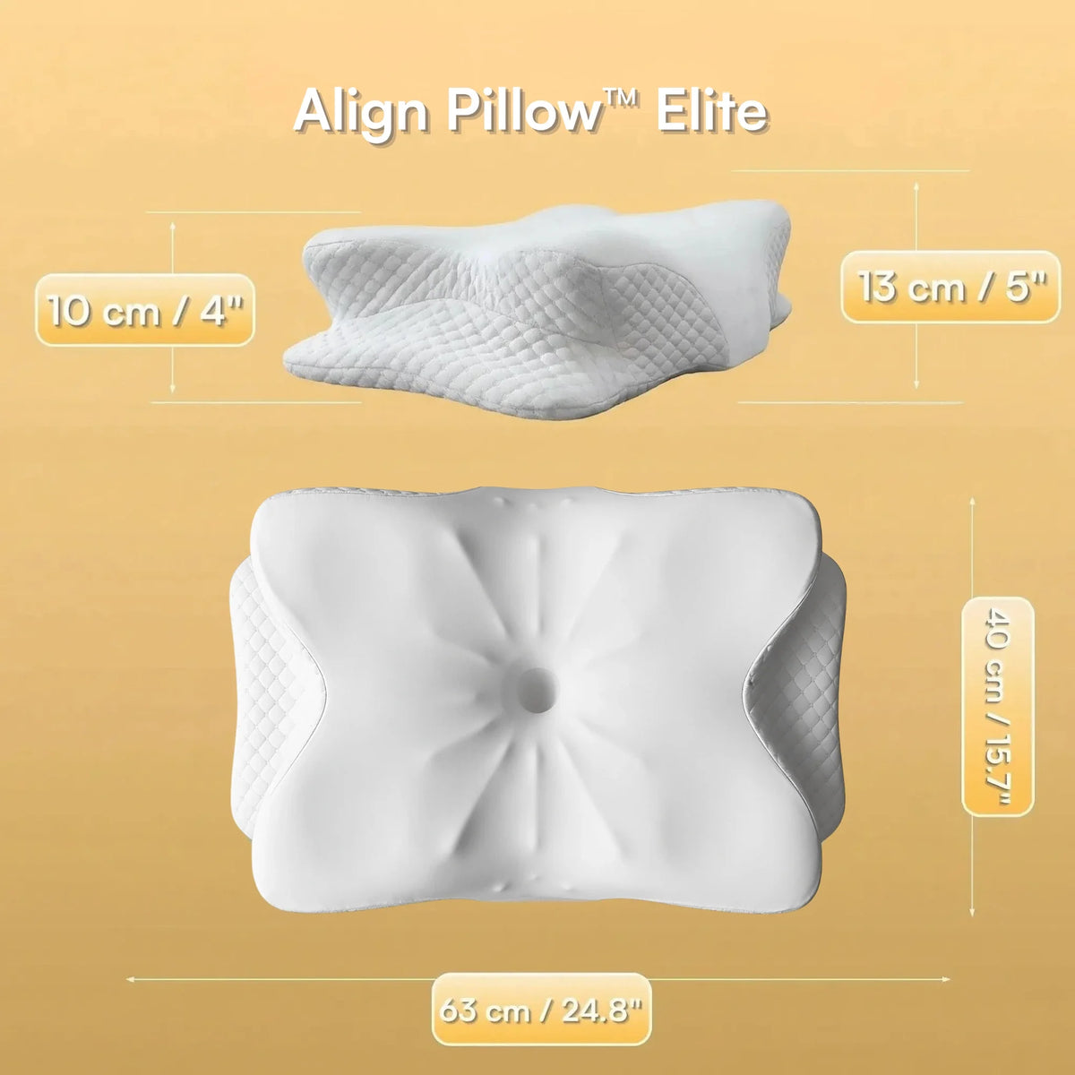 Restova Elite Cervical Neck Pillow – Orthopedic Memory Foam Pillow for Neck Pain Relief