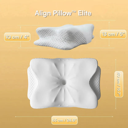 Restova Elite Cervical Neck Pillow – Orthopedic Memory Foam Pillow for Neck Pain Relief