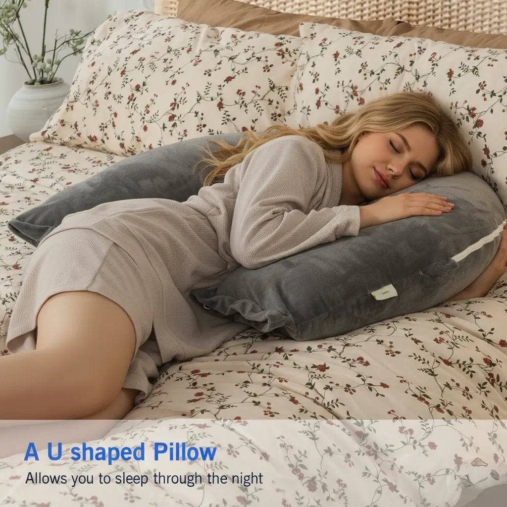 Restova Reading Pillow for Bed with Back Support – Large Plush Lounge Cushion for Sitting Up in Bed
