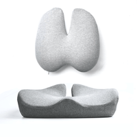 Restova Orthopedic Seat Cushion & Lumbar Support Set – Memory Foam Coccyx Cushion for Tailbone & Back Pain Relief