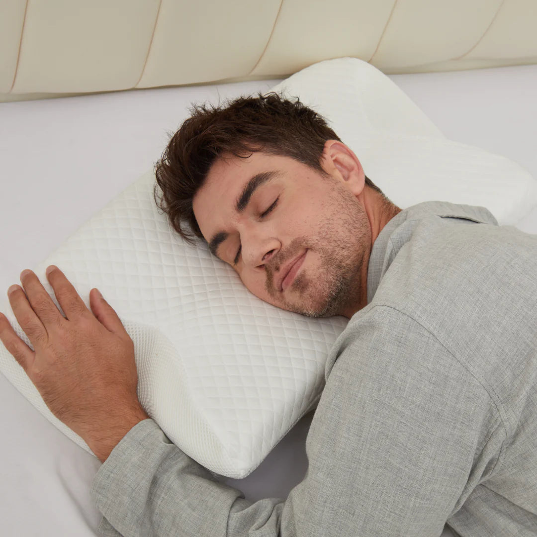 Restova Memory Foam Neck Pillow – Orthopedic Cervical Pillow for Neck Pain & Better Sleep Support