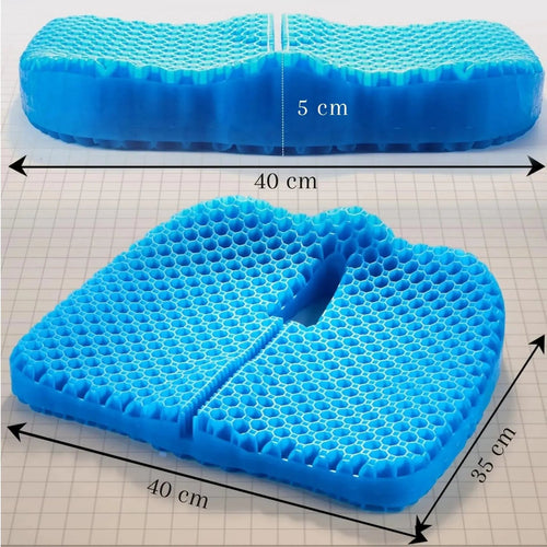 Restova Honeycomb Gel Seat Cushion – Orthopedic Silicone Cushion for Office Chair & Tailbone Pain Relief