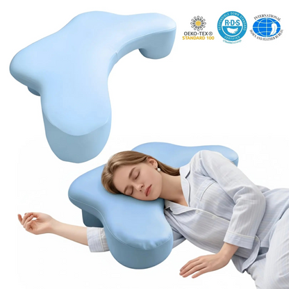 Restova Side Sleeper Pillow with Arm Holes – Pressure Relief Pillow for Shoulder Pain & Better Sleep