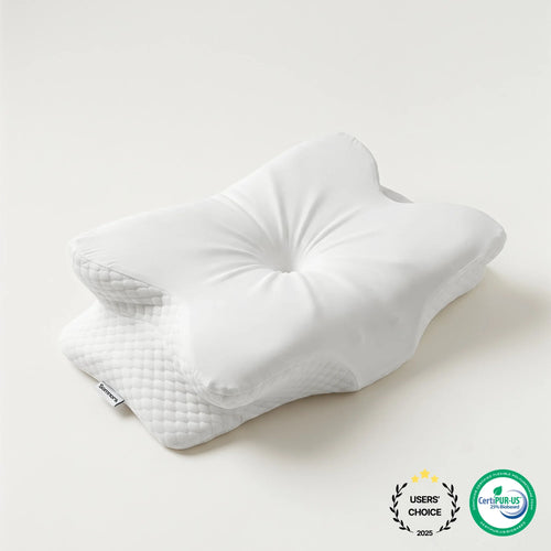 Restova Elite Cervical Neck Pillow – Orthopedic Memory Foam Pillow for Neck Pain Relief